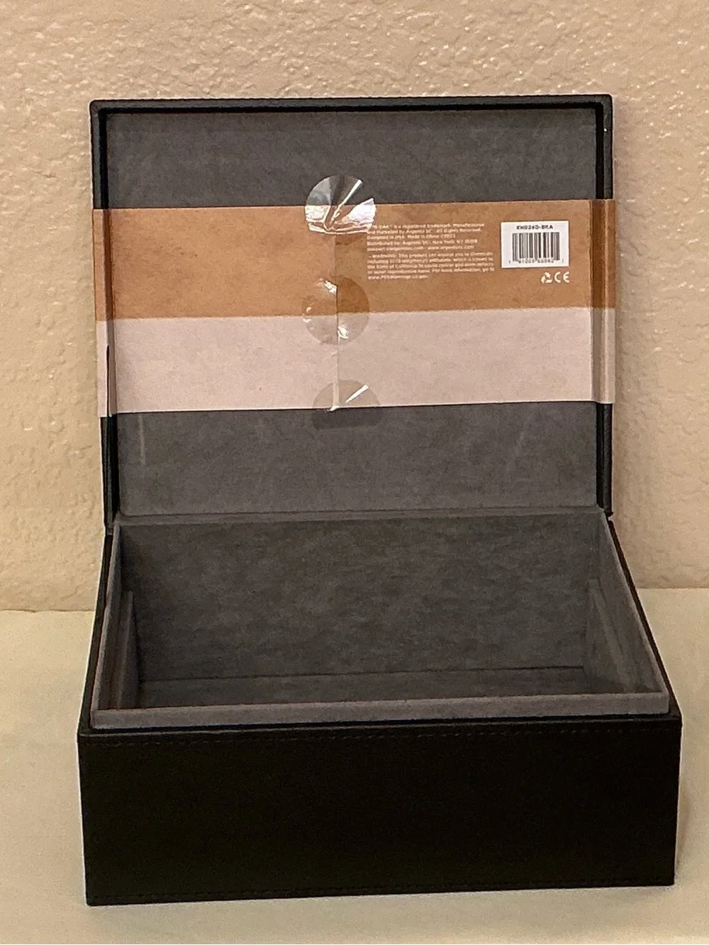 Five Oak Collective Black Dresser Valet with Removable Tray